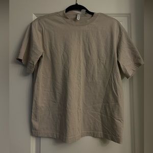 Divided oversized tee in beige - size (s)